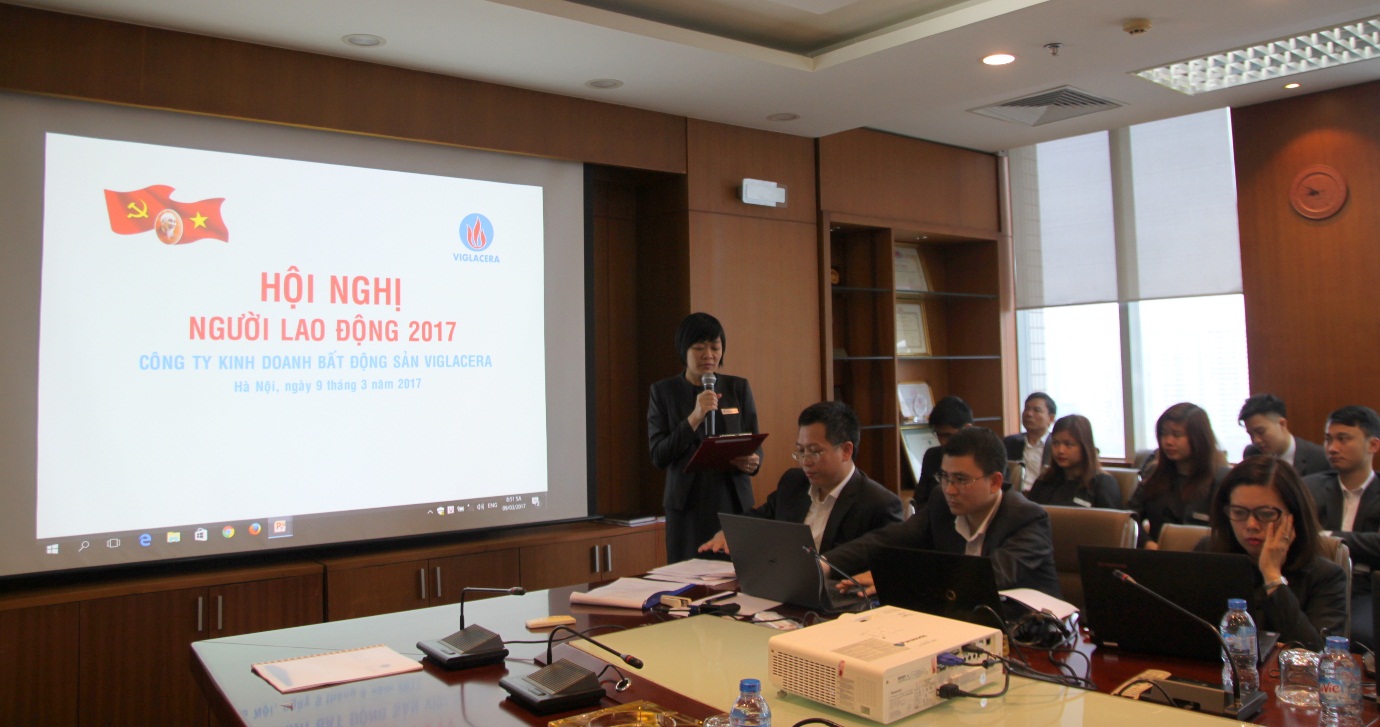 Công ty Kinh doanh bất động sản Viglacera tổ chức Hội nghị người lao động năm 2017